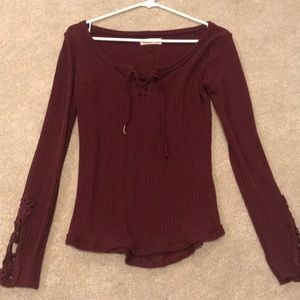Hollister Maroon Top